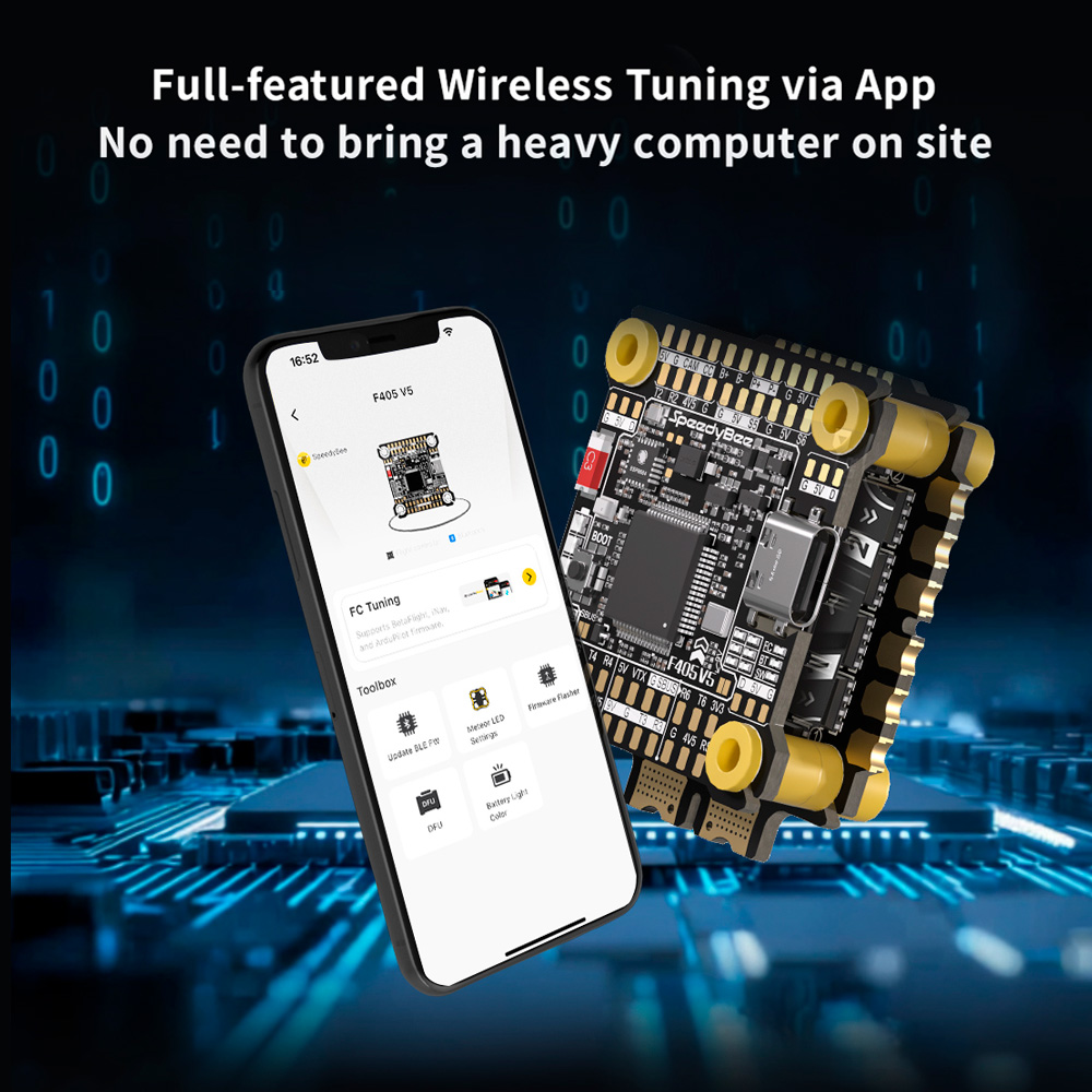SpeedyBee F405 V5 Stack F405 V - đánh giá và giá Foxeer Reaper F4 128K 65A Esc
