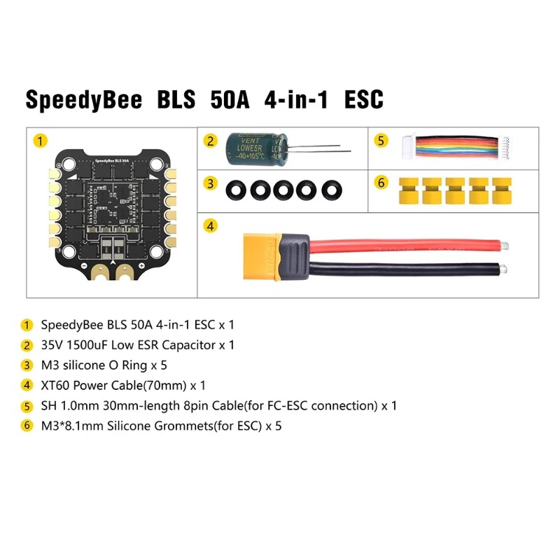 SpeedyBee F405 V3/V4 FC ESC St - đánh giá và giá Speedybee F405 V4 Bls 55A Stack