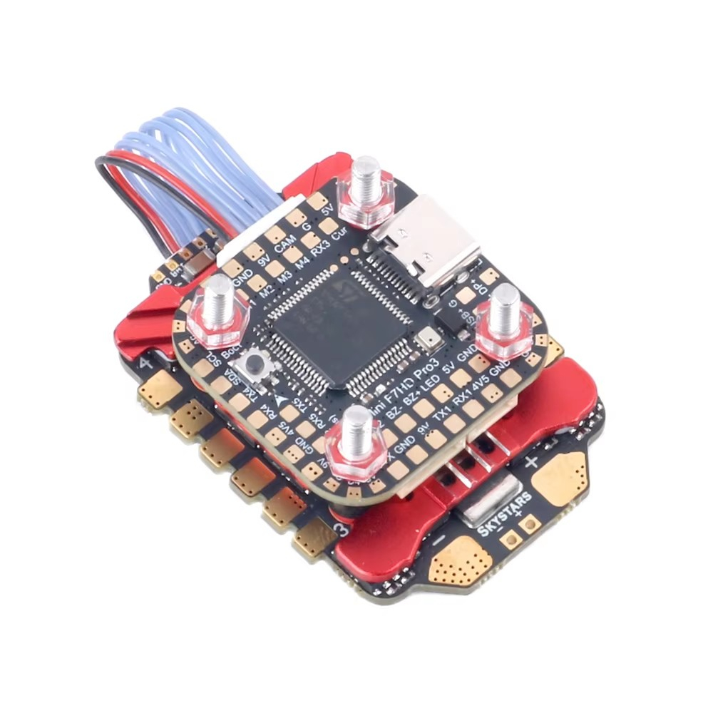 SKYSTARS 20×20 Mini Stack F722 - đánh giá và giá Foxeer Reaper F4 128K 65A Esc